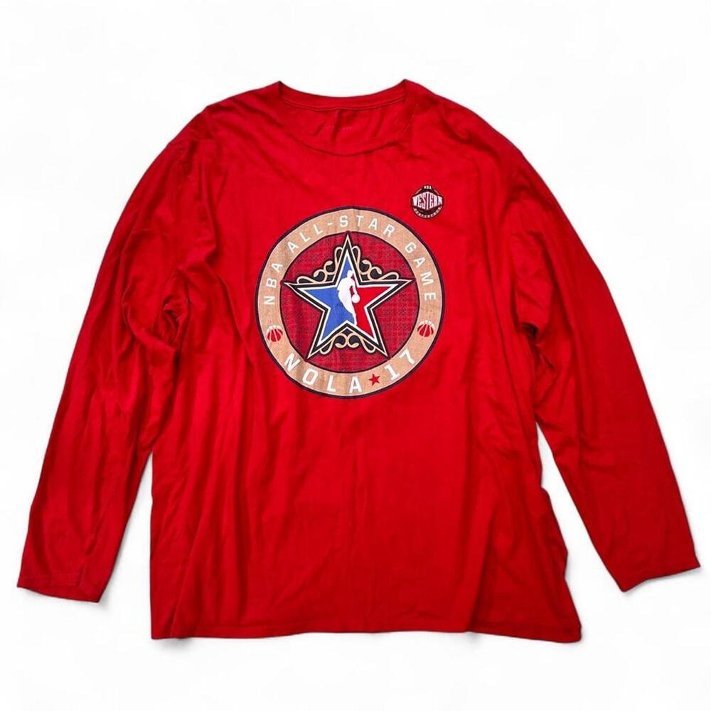 NBA All Star 2017 NOLA Red Long Sleeve Tee 3XL